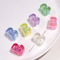 10pcs New Acrylic Iridescent Beads DIY Keychain Mixed Color Letter Beads Bag Charm Phone Chain Jewelry Making Beads Gifts Giving