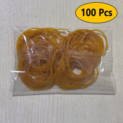 High Elasticity Yellow Rubber Bands Set - 100/300/666 Pieces 38mm Diameter Durable Natural Rubber Suitable for Various Uses