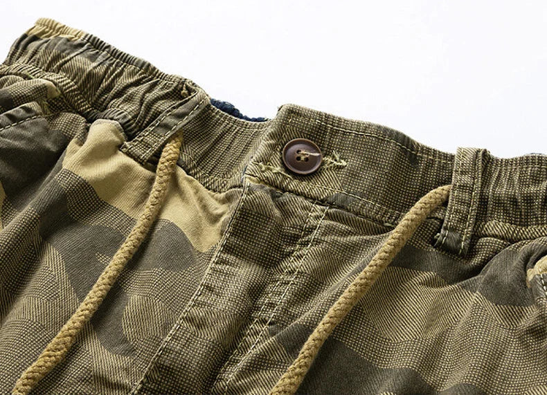 New Summer Men Cotton Cargo Camouflage Shorts Men Clothing Casual Breeche Bermuda Beach Jogger Shorts Male Hot Dropshipping