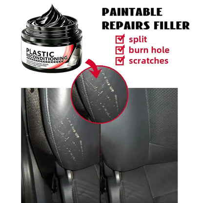 Car Plastic Care Paste Renovates Polishes Interior and Exterior Plastics Dustproof Dirt-Resistant and Adds Shine
