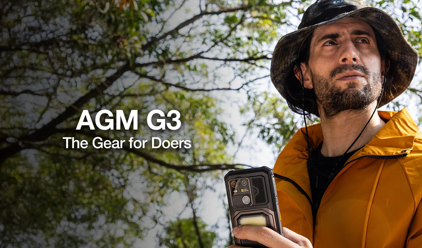 AGM G3 5G Rugged Phone 24GB(12+12) 512GB Wireless Charging 10000mAh Phone 6.72' 120Hz Dimensity 7300 Android15 Camping Light