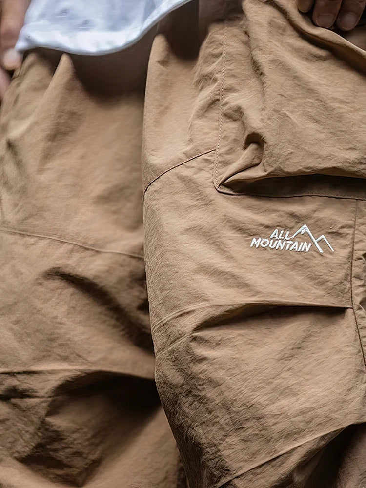 Vintage Baggy Hiking Cargo Pants Men Waterproof Casual Sport Jogging Sping Summer Parachute Pants Outdoor Wide leg Trousers