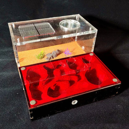 Concrete Ant Farm House Super Large Yellow Mud Ant Nest Gypsum Pet Anthill Insect Castle M Workshop Ant House with Hunting Area