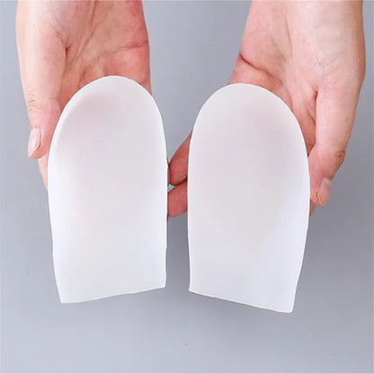 Unisex Invisible Height Increase 5CM Silicone Socks Gel Heel Pads Orthopedic Arch Support Heel Cushion Insoles Foot Massage Pad