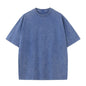Cotton Short Sleeved T-shirt Summer Round Neck Loose and Base Shirt for Men Women Basic Tee