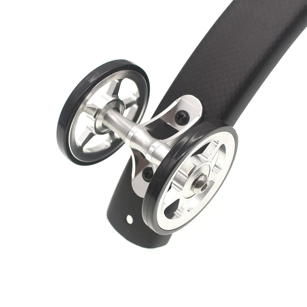 TWTOPSE dviračio lengvoji padanga sparnų ratukas, skirtas Brompton sulankstomam dviračiui, purvasaugio ratas, dvigubas AL7075 CNC A C linija 77g 60mm