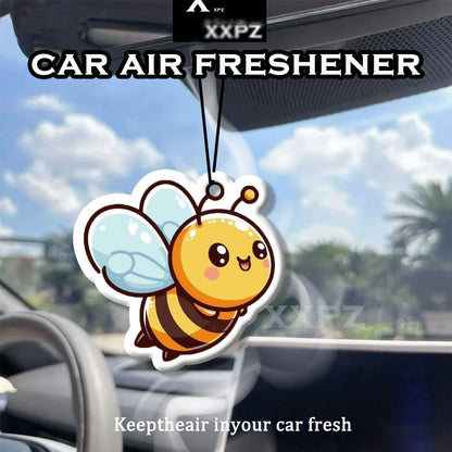 1/3pcs Bee Car Air Freshener Auto Parts Car Hanging Funny Yellow Bee Shape Aromatherapy Scent Gift for Friends New Car