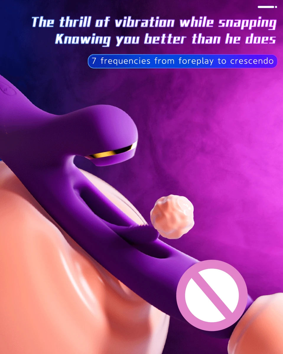 Flapping G Spot Vibrator Dildo Rabbit Adult Toy Vibration Silicone Waterproof Personal Vibrator Clitoral Nipple Anal Stimulation