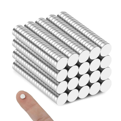 50/100/200 Piece Super Powerful Magnets Strong Disc Magnets for Fridge, DIY, Building, Scientific, Craft, Education