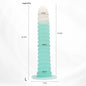 Adult Erotic Sex Toys Gradient Pink Anal Plug Dildo Massager With Threaded Design Strong Suction Cup Extra Long Anal Butt Plug