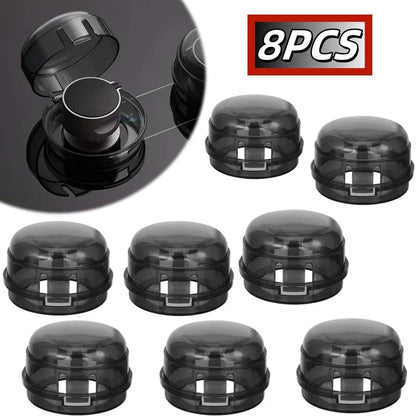 2/4/8Pcs Stove Knob Covers Child Safety Plastic Kitchen Safety Guards Universal Gas Oven Lock Protectors Home Cookware Security