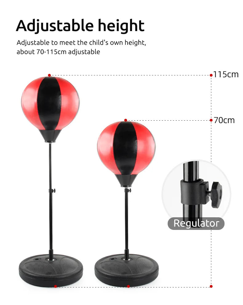 Children's Standing Inflatable Boxing Balls with Hand Pumps Gloves Sports Toys Indoor Outdoor Fun Sports Toy Set Christmas Gifts for Kids Boys and Girls Ship From Germany Fast Delivery
