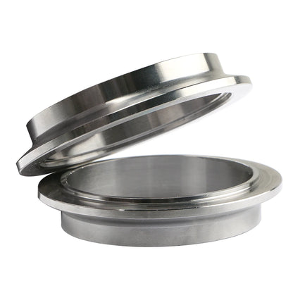 2" 2.5" 3" 3.5" 4" V-Band Clamp With Flange Male Female Fit for Exhaust System, Turbocharger, Downpipe, Muffler