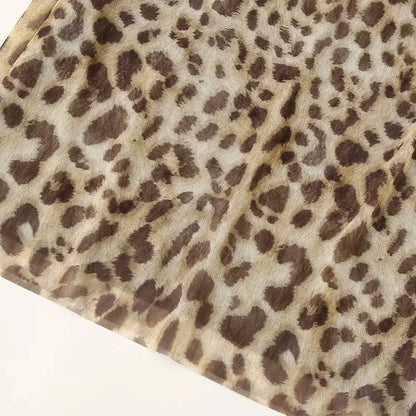 HXAO Leopard Long Skirts Women's 2024 Spring Summer Autumn Elegant Party Printed Skirts Ladies Fashion Casual Office Midi Skirts