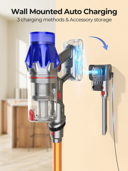 90 Minut Laresar V7S 75000PA 650W Cordless Vacuum Cleaner Handheld Long Runtime Removable Battery Smart Display Home Appliance