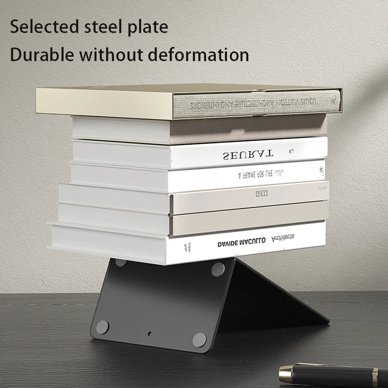 Bookends 6 Pair, White Metal Book Ends, Bookends for Shelves, Book Stopper for Heavy Books, Book Dividers for Home Office