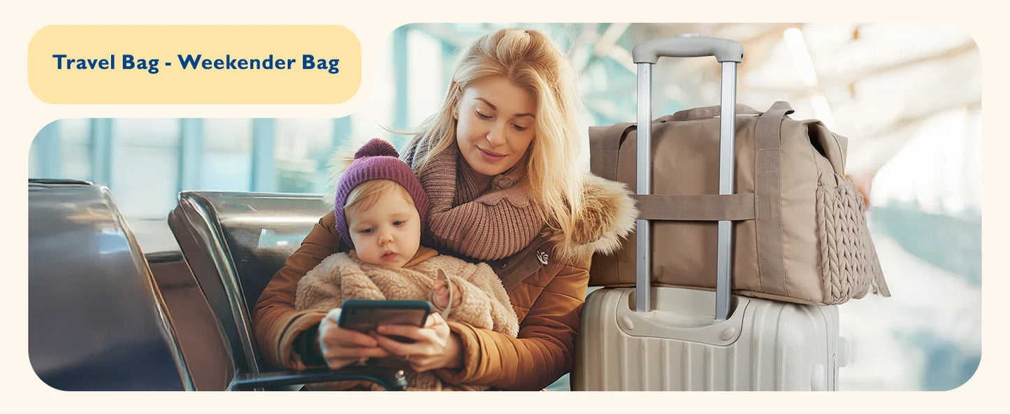 Mommore Diaper Bag Tote, Large Capacity Travel Diaper Bags, Hospital Bag for Labor Delivery, Baby Bag for Labor Delivery
