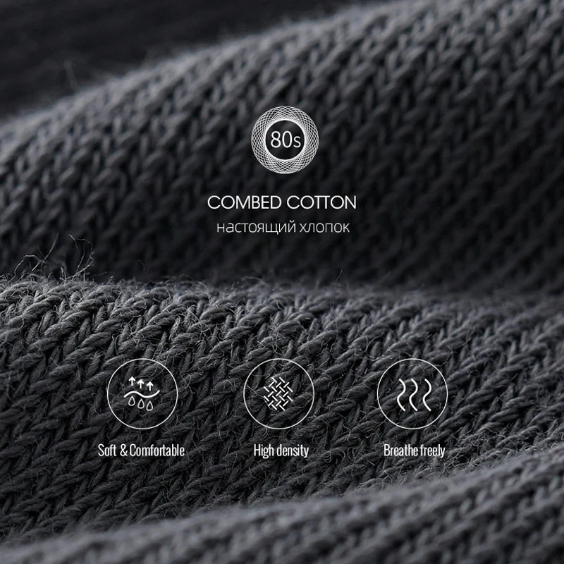 10 Pairs/Lot New Men's Cotton Socks New Styles Black Business Men Socks Soft Breathable Autumn Spring for Male White