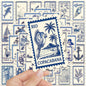 10/50PCS Marine Stamp Design Graffiti Stickers Decoration Fashion DIY Toys for Bottle Scrapbook Travel Bag Aesthetic Decals