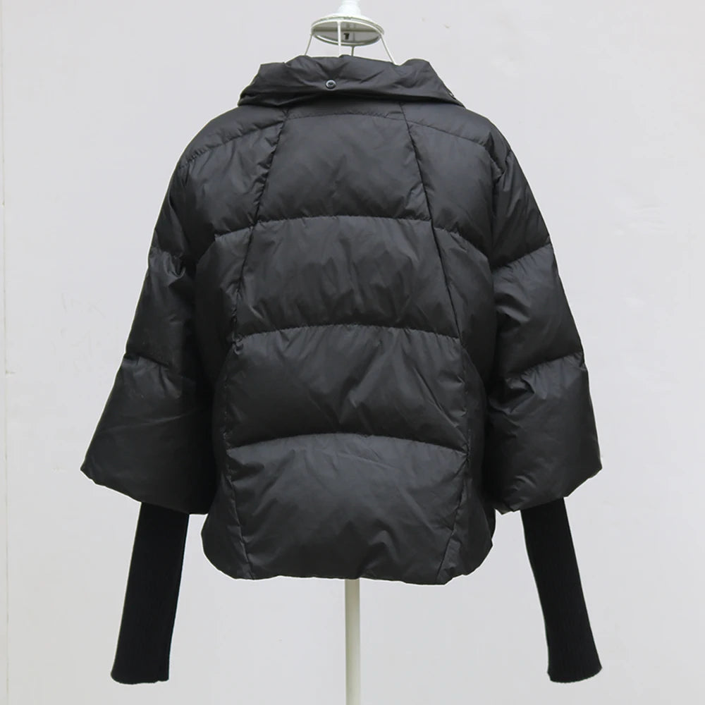 2024 Winter Women Warm Coat Oversized Real Fox Fur Collar Thick Luxury Outerwear New Fashion 90% Goose Down Jacket