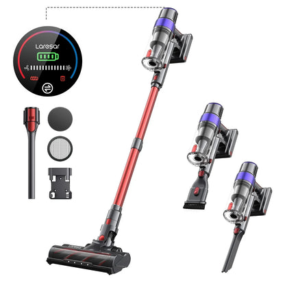 Laresar V8 Cordless Vacuum Cleaner Handheld Car 48000PA 500W 60 Mins Home Appliance Wireless Removable Battery Brushless motor