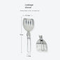 Folding Spatula Spoon Shovel Food Turner Portable 304 StainlessSteel Outdoor Camping BBQ Cooking Tableware Picnic Supplies ﻿