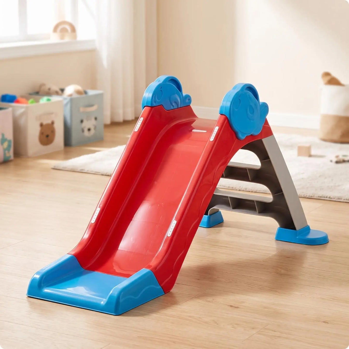 Kids Water Spray Slide with Climbing Ladder PE Construction for Indoor Outdoor Toddler Play Center Home Use
