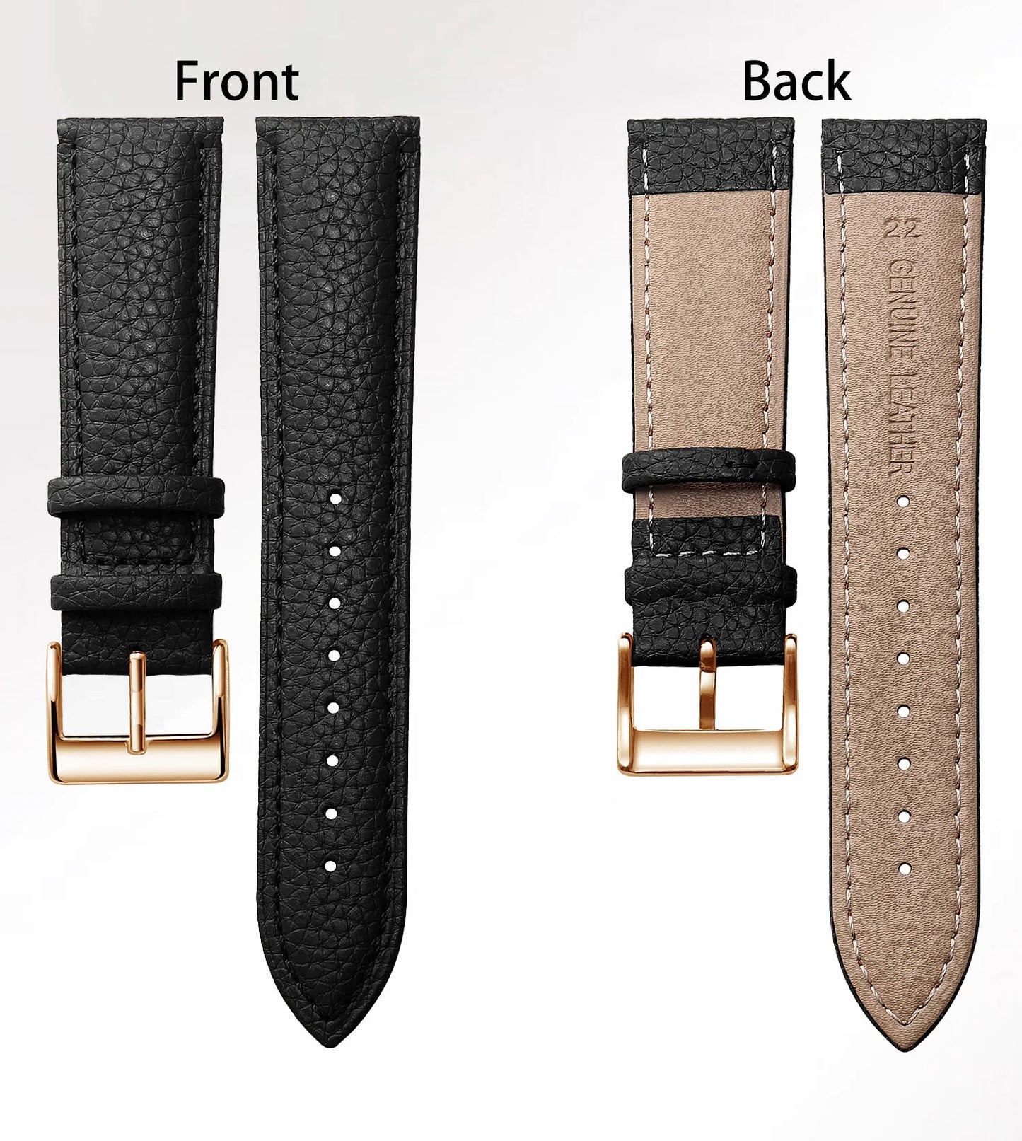 SAMCO Genuine Leather Watch Band 12/14/16/18/19/20/21/22/24 mm Watch Strap for Man Women High-quality Wrist Watchband + Tool