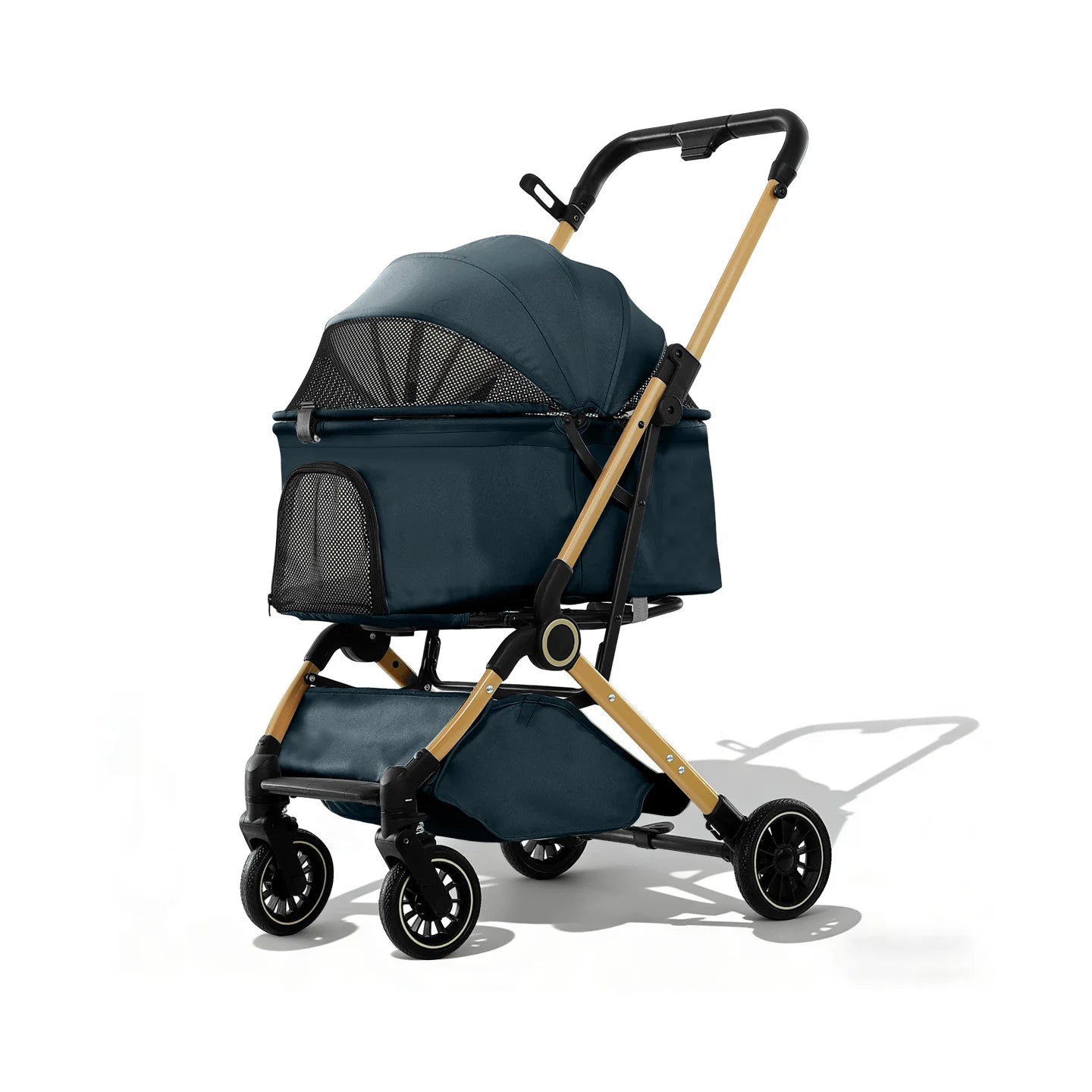New Pet Stroller Dogs Cats Lightweight Foldable Outdoor Travel Small Medium Breed Teddy Poodle Pet Trolley Pet Stroller