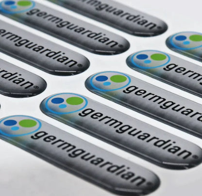 50PCS Customized epoxy durable brand logo adhesive with transparent dome 3D waterproof sticker printing resin labels