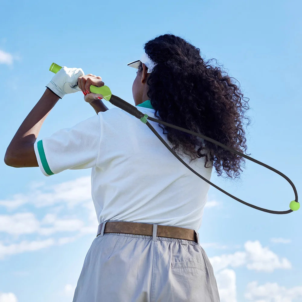 Golf Swing Practice Rope With Training Grip Indoor Golf Training Aid Exercise Rope Golf Practice Swing Trainer Golf Accessory