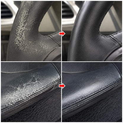 Car interior leather and plastic refurbishment, Paintable repair filler Fix small holes and scratches on smooth leather