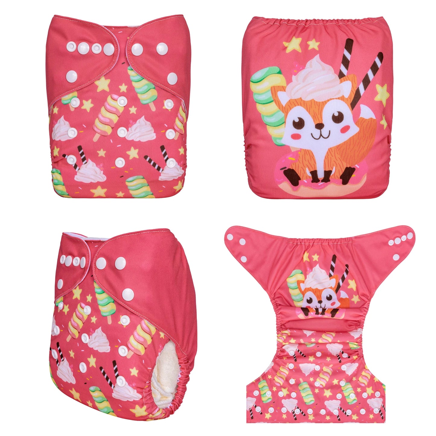 U Pick ALVABABY Digital Position Cloth Diapers Baby Reusable Modern Cloth Nappy for Baby with 1pc Microfiber Insert