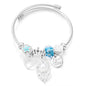 New Trendy Rhinestones Dragonfly Crystal Beaded Pendant Bracelet Stainless Steel 4 Colors Closure Bangles Women Bracelet Jewelry