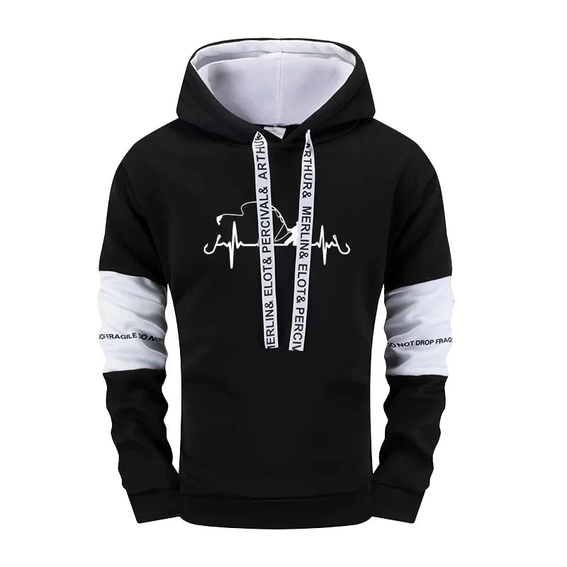 Men's Hooded Sweatshirts Jogger Pants High Quality Sportswear Suit Male Trendy Hoodies Sweatpants Urban Fashion Casual Tracksuit