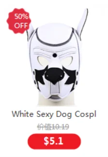 Erotic Fetish Costumes of Leather Bdsm Bondage Hood Mask with Mouth Hole for Couples Adults Slave Rolplay Flirting Games