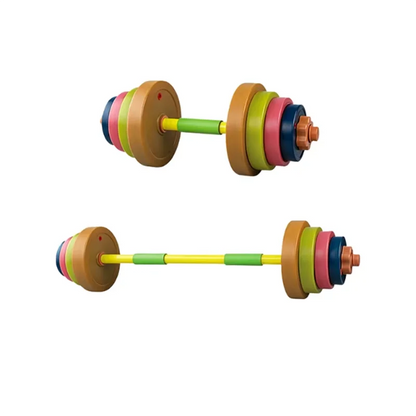 Adjustable Kids Dumbbell Barbell Set Indoor Outdoor Fitness Equipment Parent-Child Sports Toy Toddler Boy Girl Birthday Gifts
