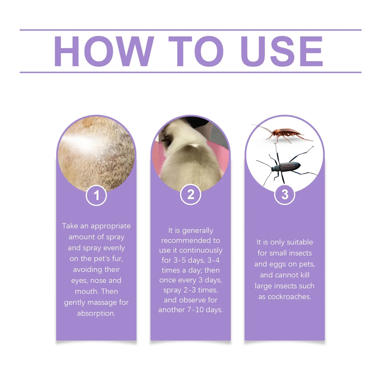 Pet Flea Spray Spray Effectively Removing Fleas Ticks Relieve Skin Itching Natural Ingredients Non Irritating Pet Flea Repellent