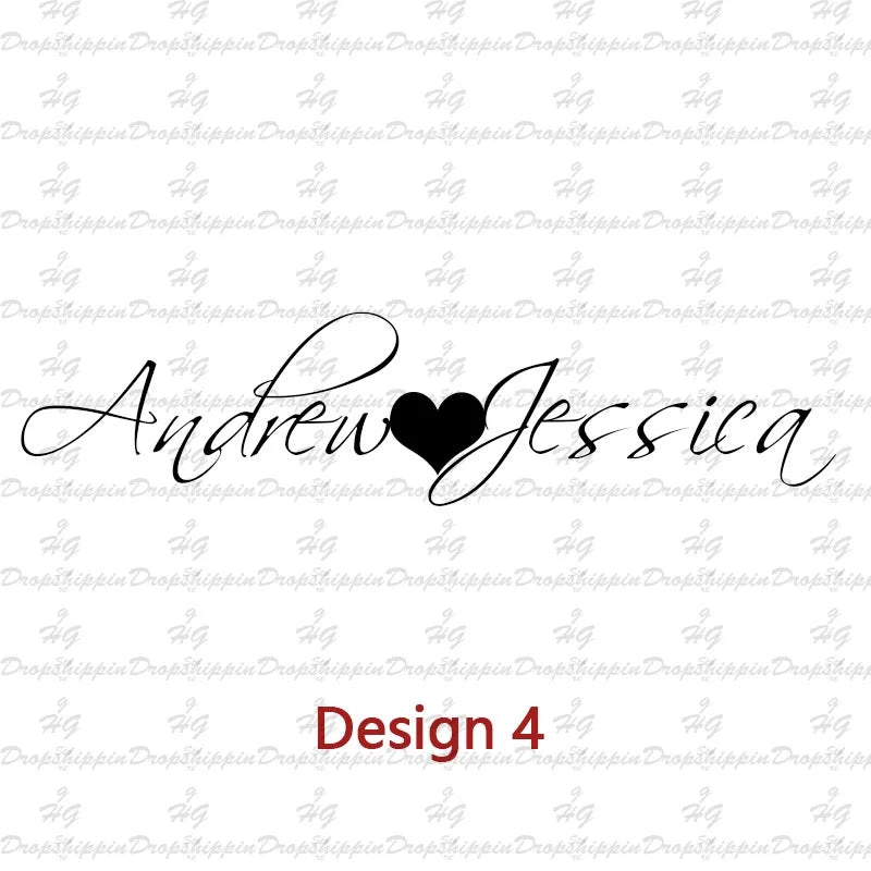 Personalized Two Name Necklaces With Heart Stainless Steel Custom Letter Couple Necklace Choker  Stainless Steel Wedding Gift
