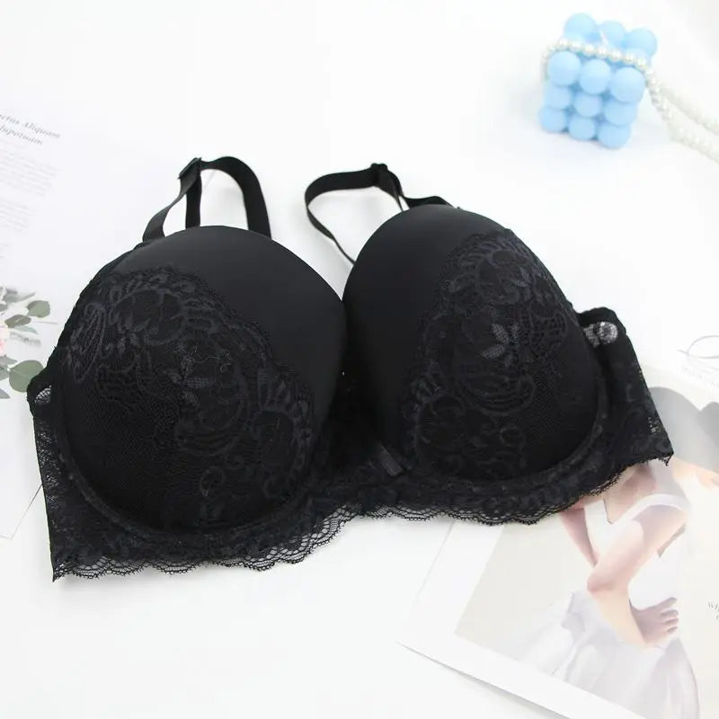 DaiNaFang Push Up Breathable Bras Bow 34/75 36/80 38/85 40/90 42/95 44/100 BCDE Cup Underwear For Women Plus Size Lingerie