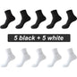 10Pairs Bamboo Fiber Socks Men Casual Business Anti-Bacterial Comfortable Breatheable High Quality Sock Male Plus Size EU38-46