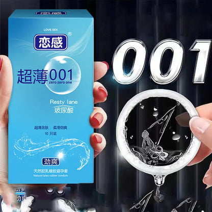 Ultra Sensitive Condom with Mace Pointed Design 10 PCS Lubricated Latex Condom Natural Feeling Safety Sex Accessories