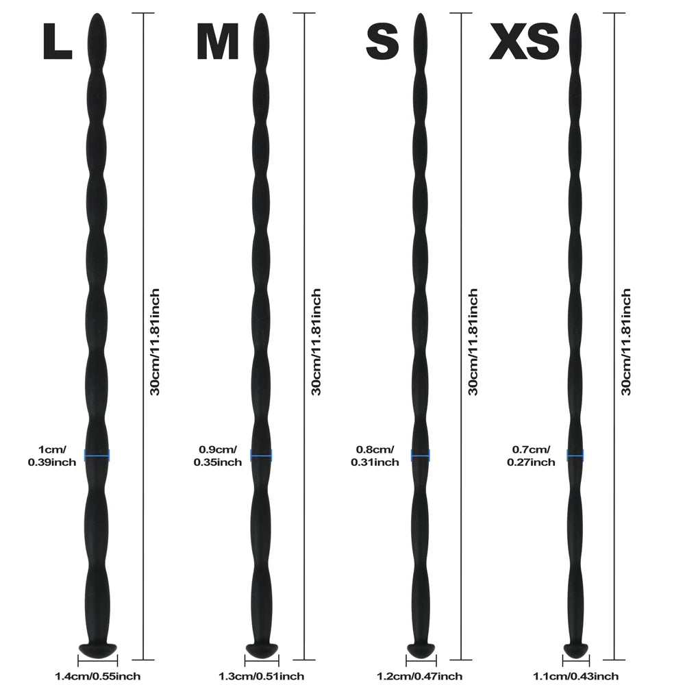 5 Sizes Soft Silicone Urethral Dilator Horse Eye Stick Penis Rod Male Masturbation Blockage Stimulator Catheter Sex Toys for Men