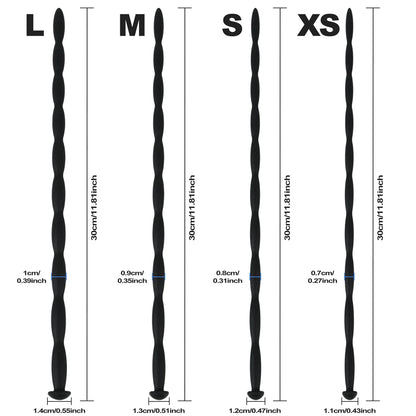 5 Sizes Soft Silicone Urethral Dilator Horse Eye Stick Penis Rod Male Masturbation Blockage Stimulator Catheter Sex Toys for Men