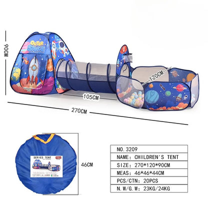 IMBABY 3 In 1 Children Balls Pool Toys Tent Crawling Tunnel Foldable Baby Ballon Playpen Kids Tent Ball Pit Baby Playground