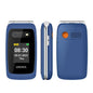 UNIWA V202T 4G Feature Flip Phone Fashion Dual Screen Big Push-Button  Flip Mobile Phone for Elderly 1450mAh SOS Function Phone
