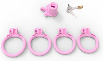 Munchkin Deep Throat Inverted Penetration Master Padlock Male Chastity Cage for Chastity Pros，penis tube micro cock cage
