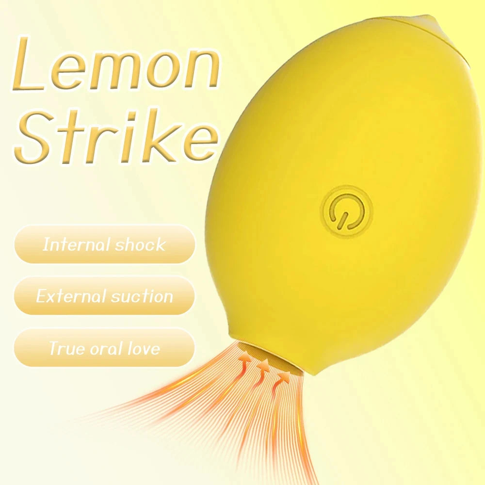 Lemon Vacuum Sucking Clitoral Stimulator with 10 Strong Sucking Modes Adult Sex Toys Vibrators Female Oral Nipple Clit Vibrating