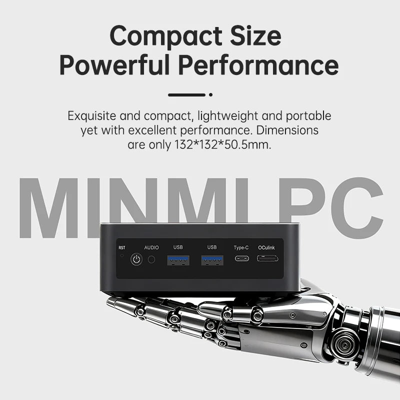 Topton Gaming AI Mini PC OCulink AMD Ryzen AI 9 HX 470 370 365 USB4 2x2.5G LAN 2xNVMe Windows 11 Metal Mini Computer OpenClaw