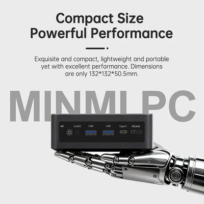 Topton Gaming AI Mini PC OCulink AMD Ryzen AI 9 HX 470 370 365 USB4 2x2.5G LAN 2xNVMe Windows 11 Metal Mini Computer OpenClaw